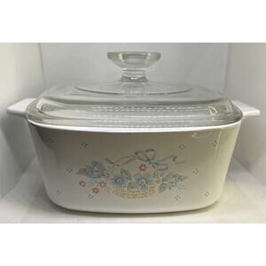 Corning Ware COUNTRY CORNFLOWER 1.5 Liter Casserole Dish A -1 1/2-B With Lid